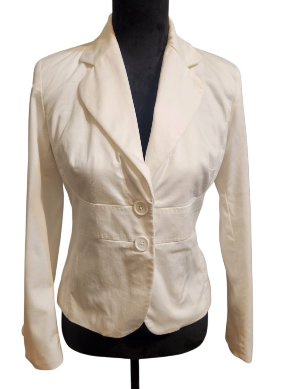 Worthington White Double Button Blazer Size 4